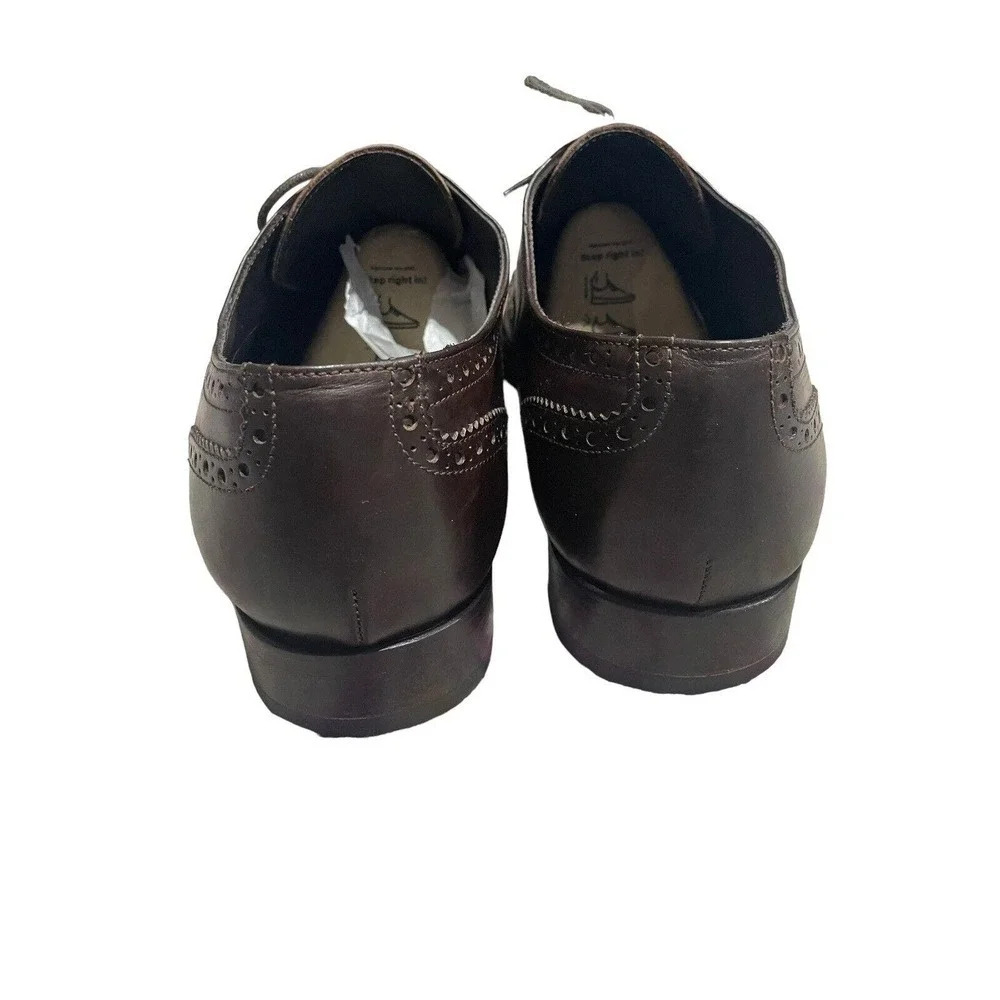 To Boot New York Two Toned Wingtip Brogue Oxford Shoes size 11 Brown Oxblood - Picture 7 of 14